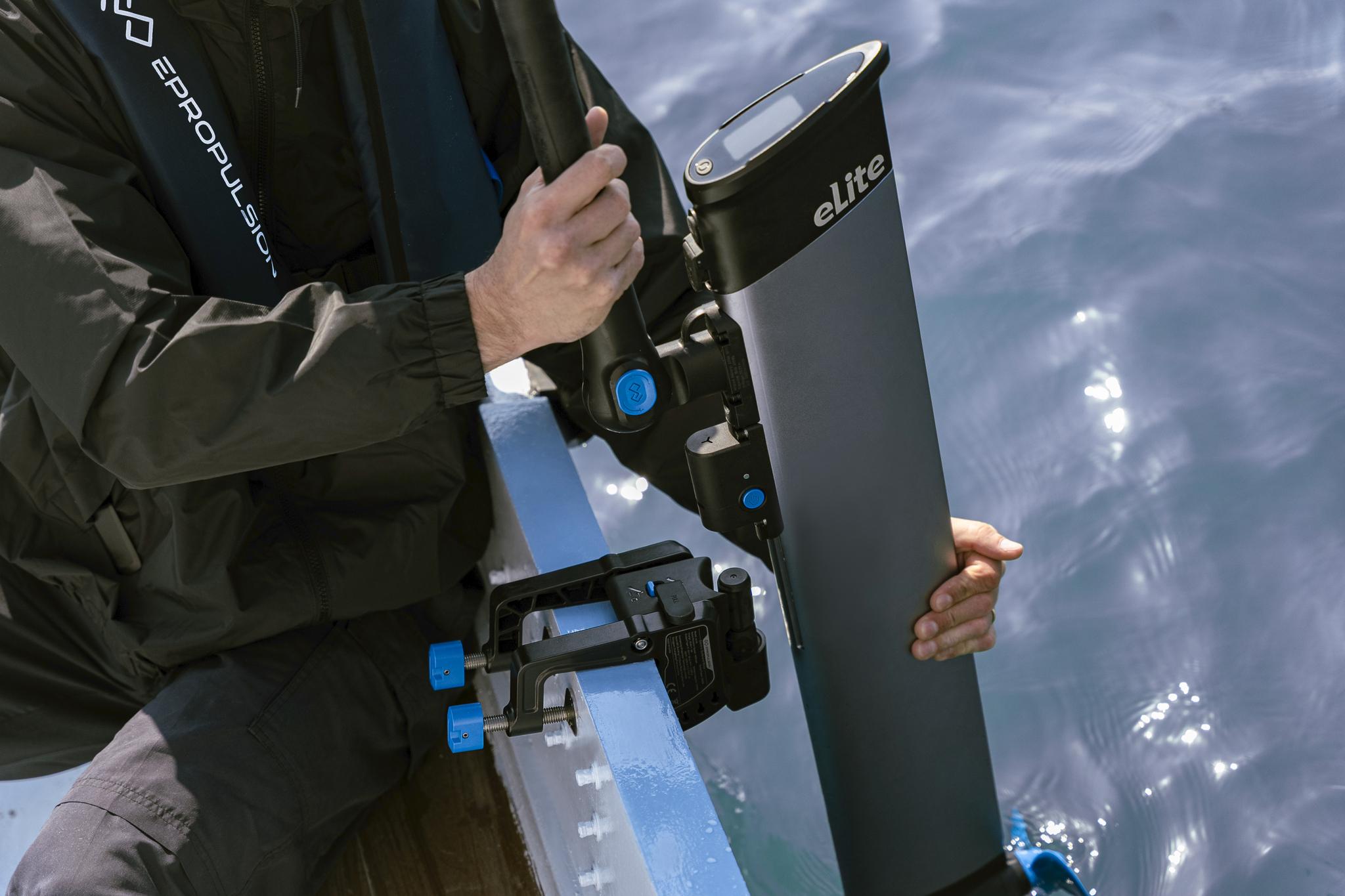 Image of someone setting up the engine